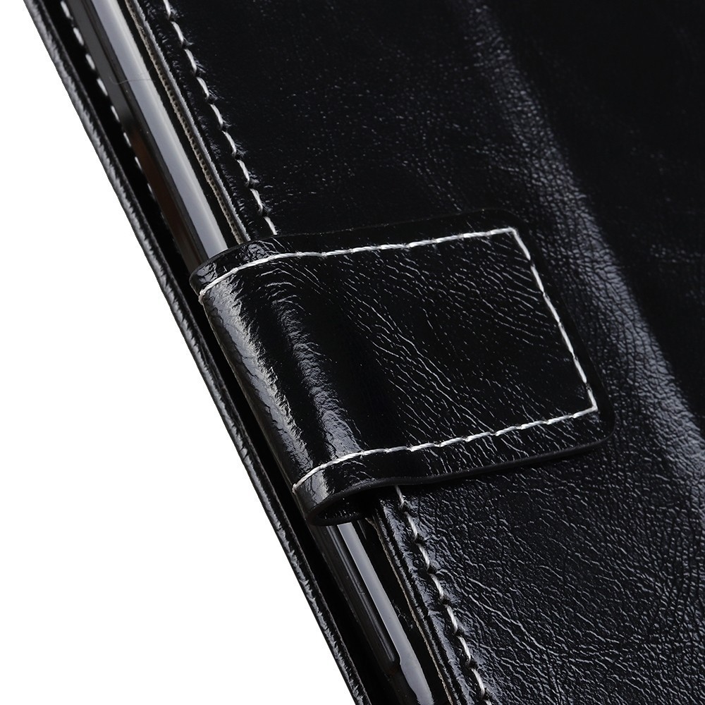 Tel1 Honor 9X Lite Retro Crazy Horse Θήκη Βιβλίο - Black