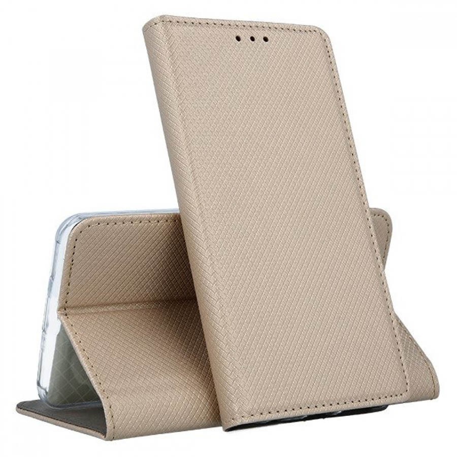 Tel1 Honor 9X Lite Smart Magnet Θήκη Βιβλίο - Gold