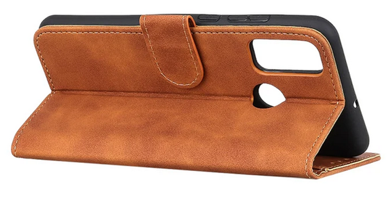 KHAZNEH Honor 9X Lite Texture Horizontal Flip Θήκη Βιβλίο - Brown