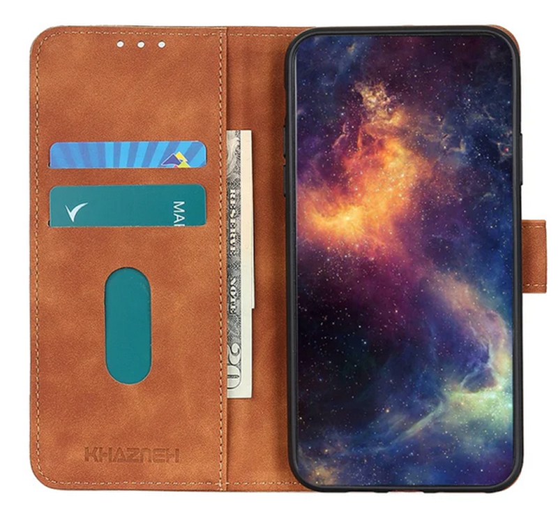 KHAZNEH Honor 9X Lite Texture Horizontal Flip Θήκη Βιβλίο - Brown