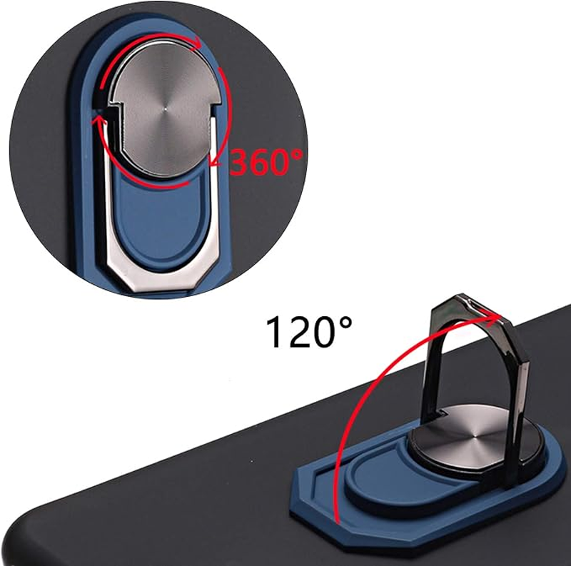 Forcell Xiaomi Mi 10 Lite Shield Ring Θήκη Σιλικόνης - Black Blue