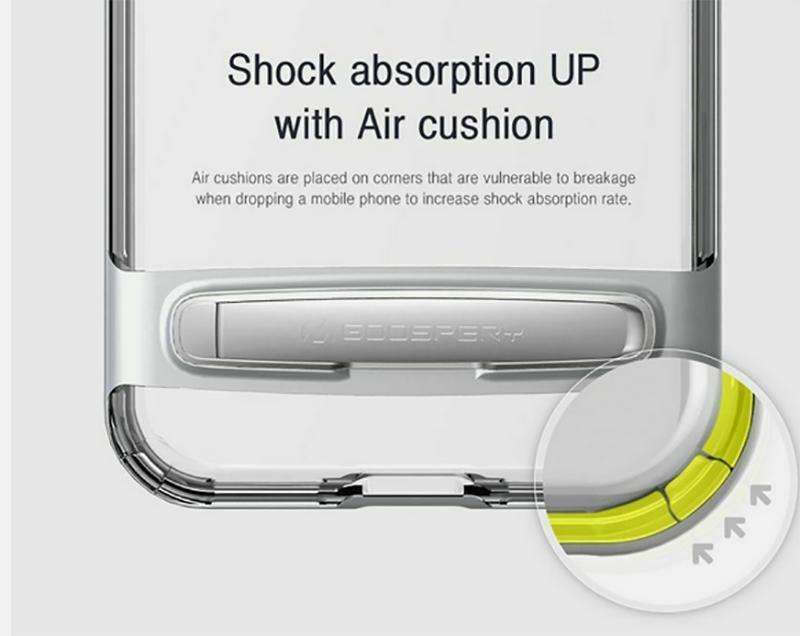 Goospery iPhone 6 Plus / 6s Plus Dream Bumper Stand ShockProof Θήκη Σιλικόνης - Black