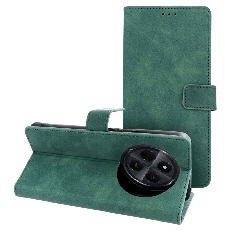Tel1 Xiaomi Redmi 14C / Poco C75 Tender Θήκη Βιβλίο - Green