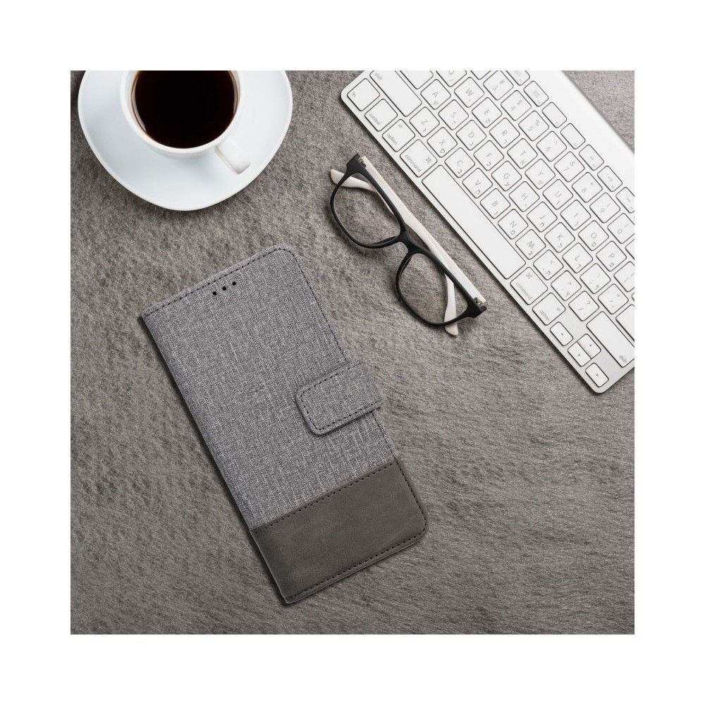 Tel1 Xiaomi Redmi 14C / Poco C75 Gomma Θήκη Βιβλίο - Grey