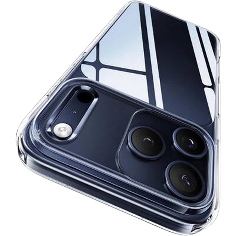 Forcell iPhone 17 Pro Max Θήκη Σιλικόνης TPU 1mm - Διάφανη