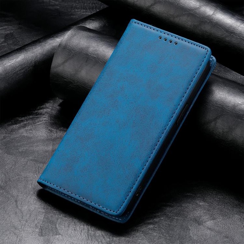 Τel1 Xiaomi Redmi A5 4G / Poco C71 Business Solid Color Magnetic RFID Θήκη Βιβλίο - Blue