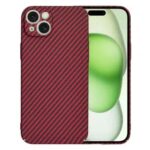 Techsuit iPhone 15 Carbonite Fibershell Θήκη Σκληρή - Red