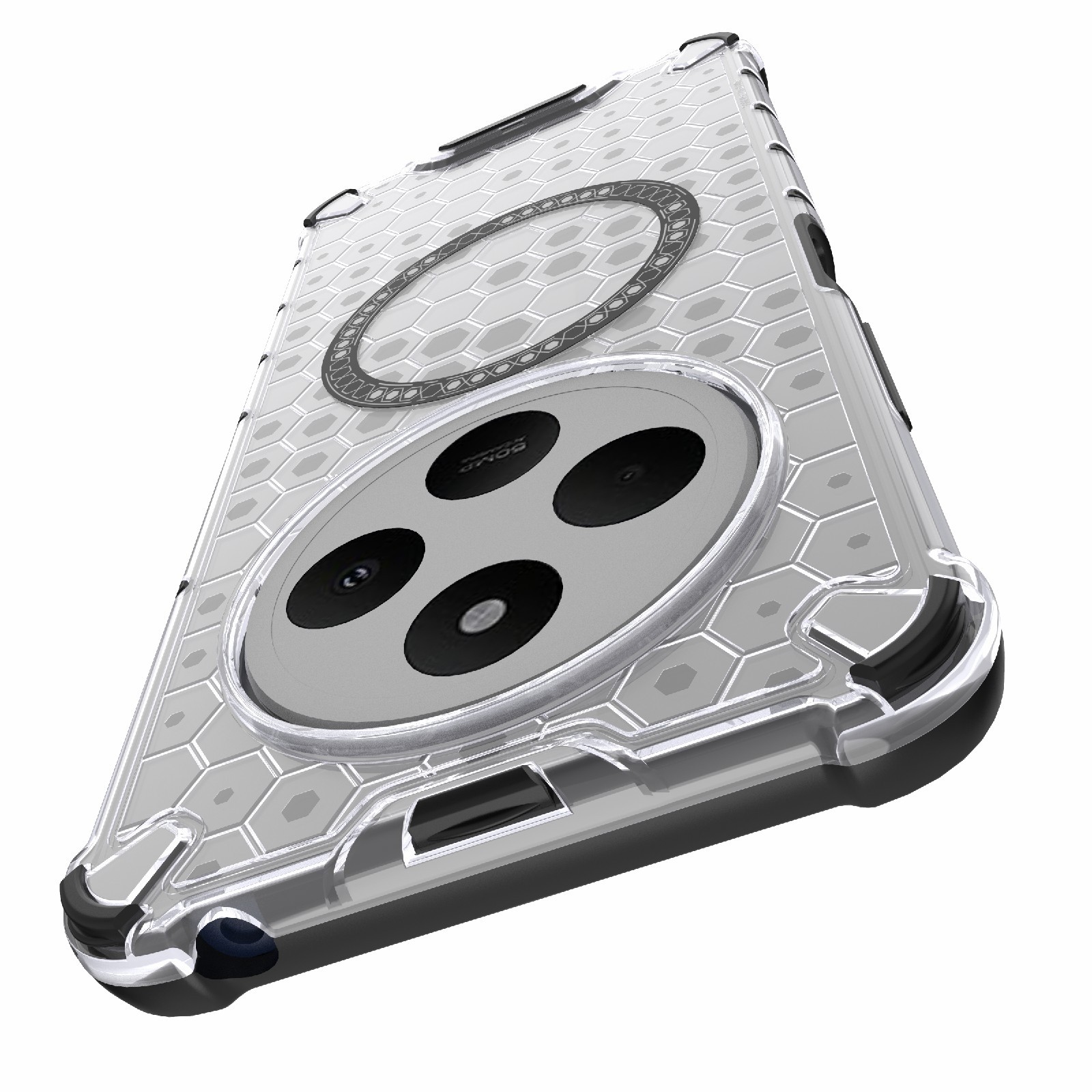Techsuit Xiaomi Redmi 14C 4G / Poco C75 MagSafe Honeycomb Shield Σκληρή Θήκη - White