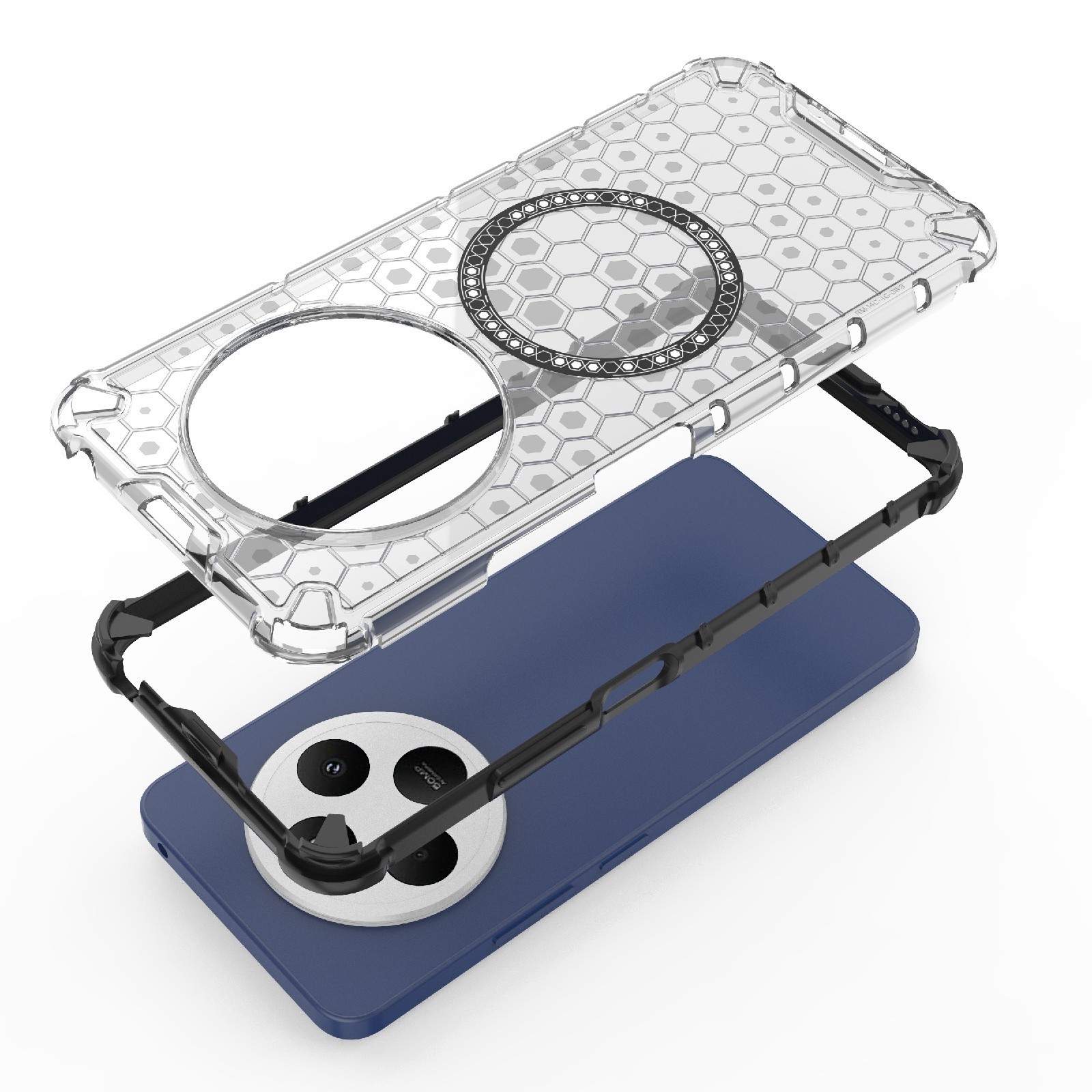 Techsuit Xiaomi Redmi 14C 4G / Poco C75 MagSafe Honeycomb Shield Σκληρή Θήκη - White