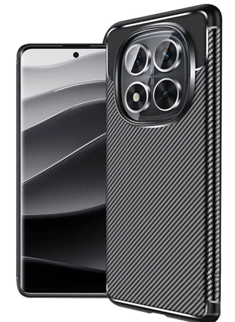 Forcell Xiaomi Redmi 15C 4G / 5G / Poco C85 Carbon Fiber Θήκη Σιλικόνης - Black
