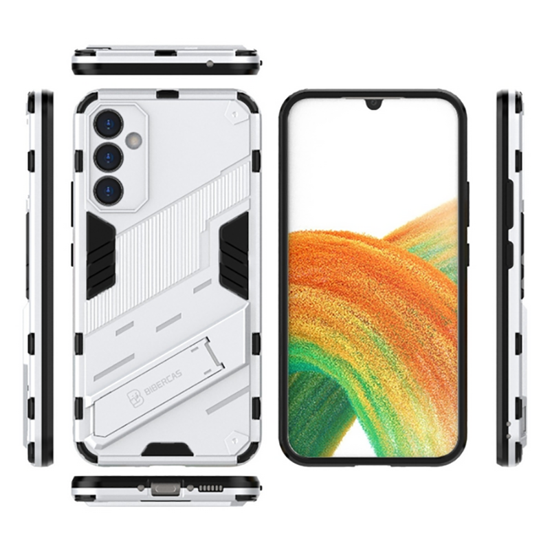 Forcell Samsung Galaxy A34 5G Punk Armor 2 in 1 Θήκη Σκληρή - White
