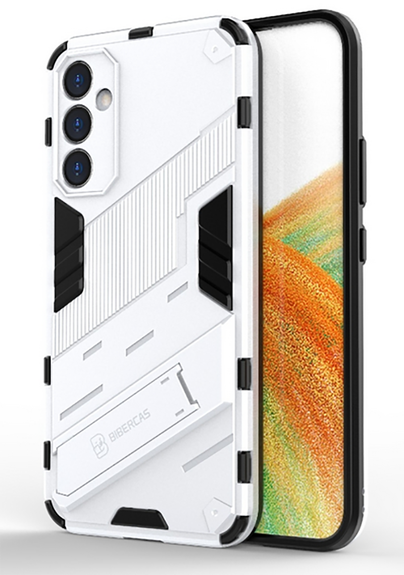 Forcell Samsung Galaxy A34 5G Punk Armor 2 in 1 Θήκη Σκληρή - White