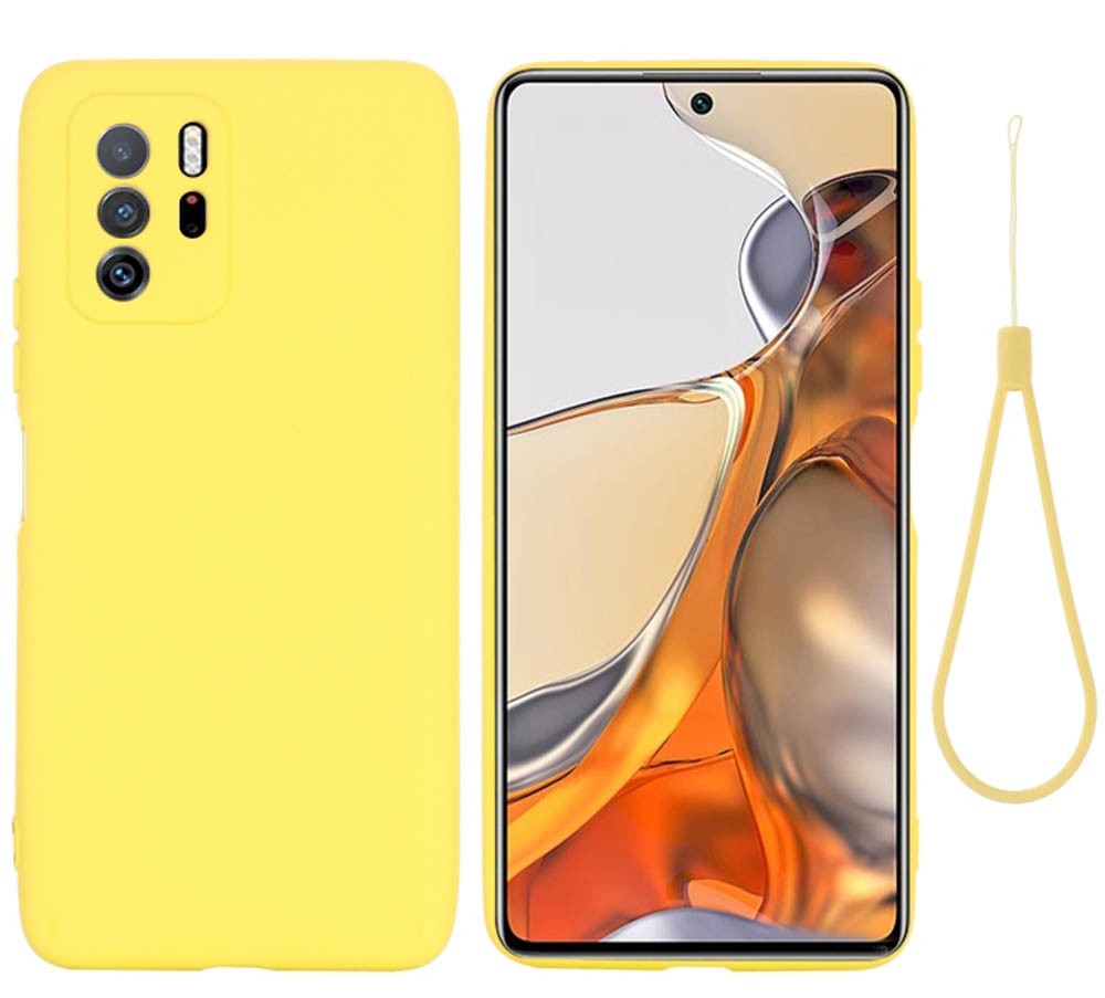 Forcell Xiaomi Poco X3 GT Solid Color Θήκη Σιλικόνης - Yellow