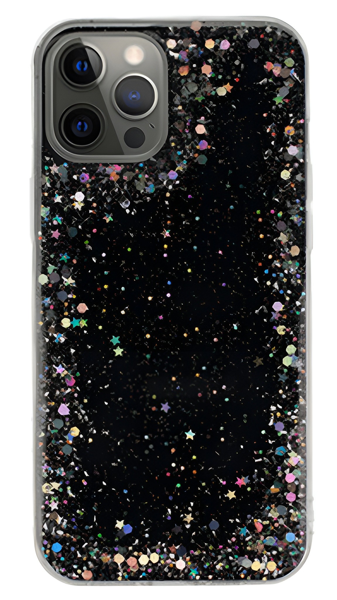 Forcell iPhone 11 Pro Brilliant Clear Θήκη Σιλικόνης - Black