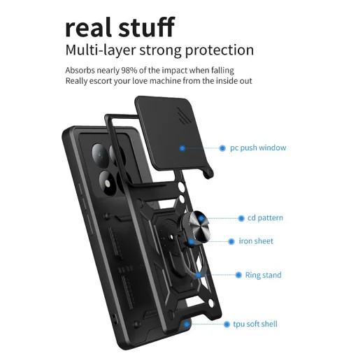 Techsuit Xiaomi Redmi Note 15 4G / 5G / Poco M8 Camshield Series Θήκη Σκληρή - Blue