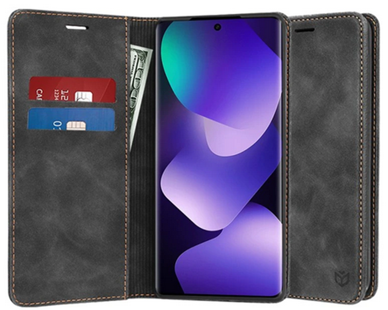 Techsuit Xiaomi Redmi Note 15 4G / 5G / Poco M8 Confy Cover Θήκη Βιβλίο - Black