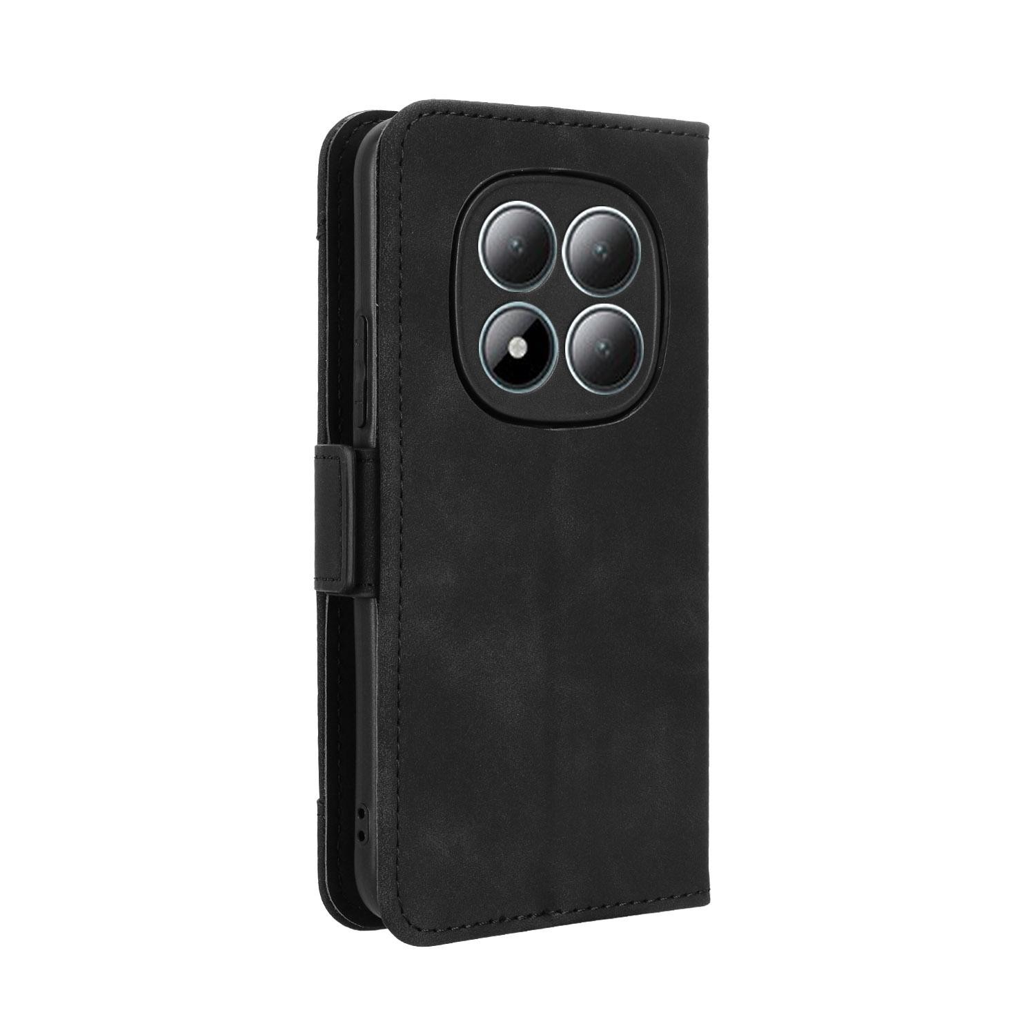 Xiaomi Redmi Note 15 Pro 4G Skin Feel Calf Leather Δερμάτινη Θήκη - Black