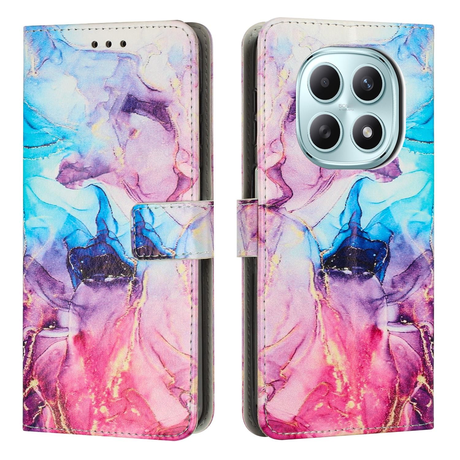 Xiaomi Redmi Note 15 5G / 4G Marble Pattern Leather Drawing-Θήκη Βιβλίο