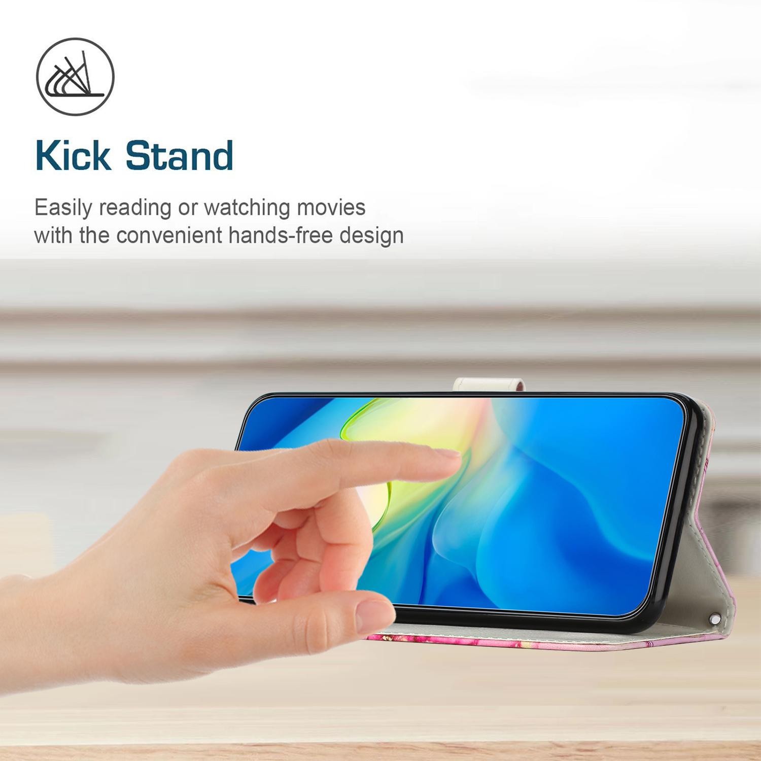 Xiaomi Redmi Note 15 5G / 4G Marble Pattern Leather Drawing-Θήκη Βιβλίο