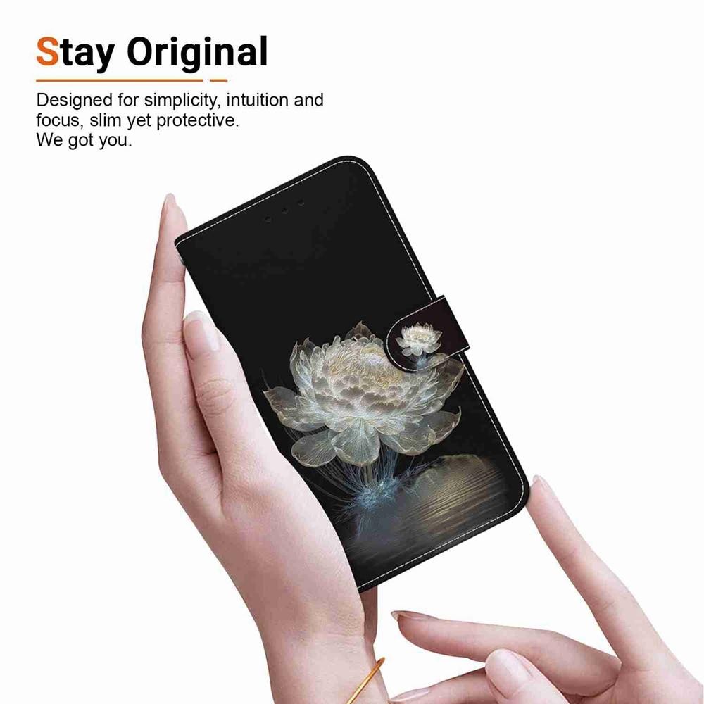 Xiaomi Redmi Note 15 4G / 5G/ Poco M8 5G Crystal Texture Colored Leather Crystal Peony Drawing-Θήκη Βιβλίο