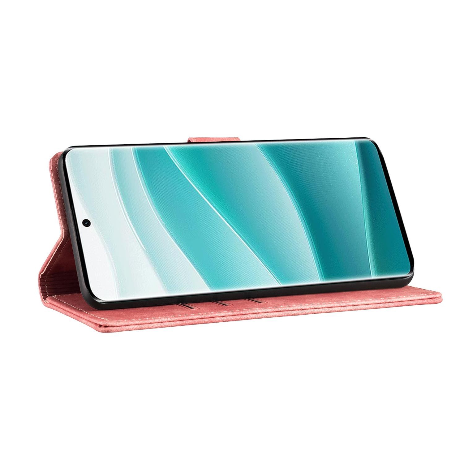 Xiaomi Redmi Note 15 4G / 5G Pen Heart Cat Embossed Leather Orange-Θήκη Βιβλίο