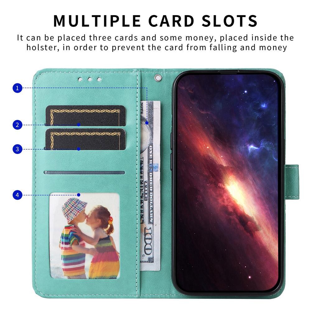 Xiaomi Redmi Note 15 Pro 4G Embossed Sunflower Leather Green-Θήκη Βιβλίο