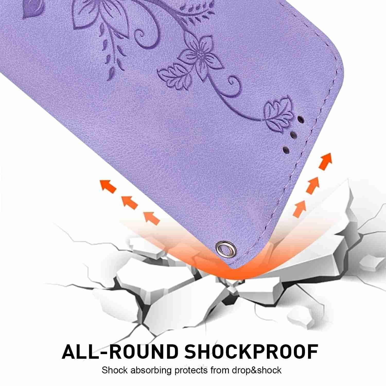 Xiaomi Redmi Note 15 4G / 5G /Poco M8 5G Lily Embossed Leather Purple-Θήκη Βιβλίο