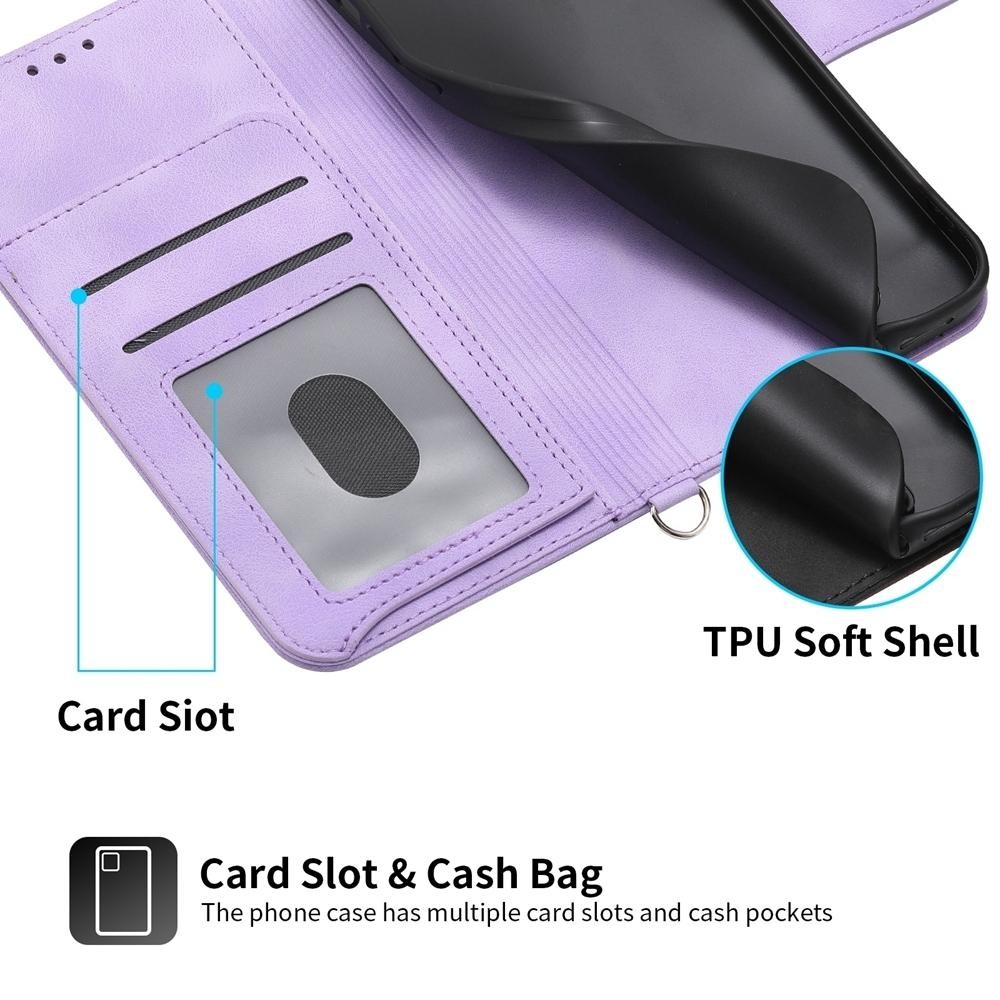 Xiaomi Redmi Note 15 Pro 4G Skin Feel Flowers Embossed Wallet Leather Purple-Θήκη Βιβλίο
