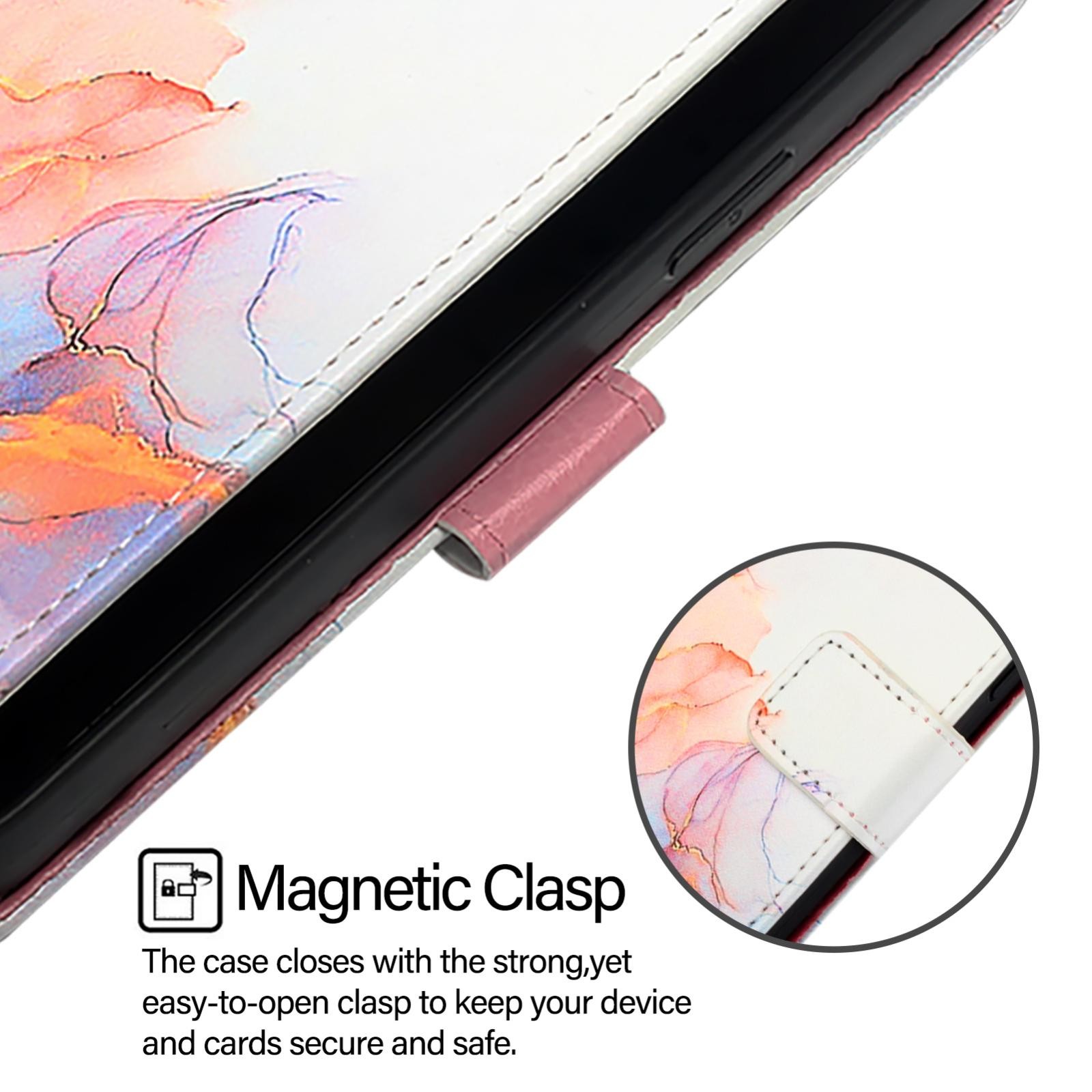 Xiaomi Redmi Note 15 Pro 5G PT003 Marble Pattern Flip Leather Galaxy Marble White-Θήκη Βιβλίο