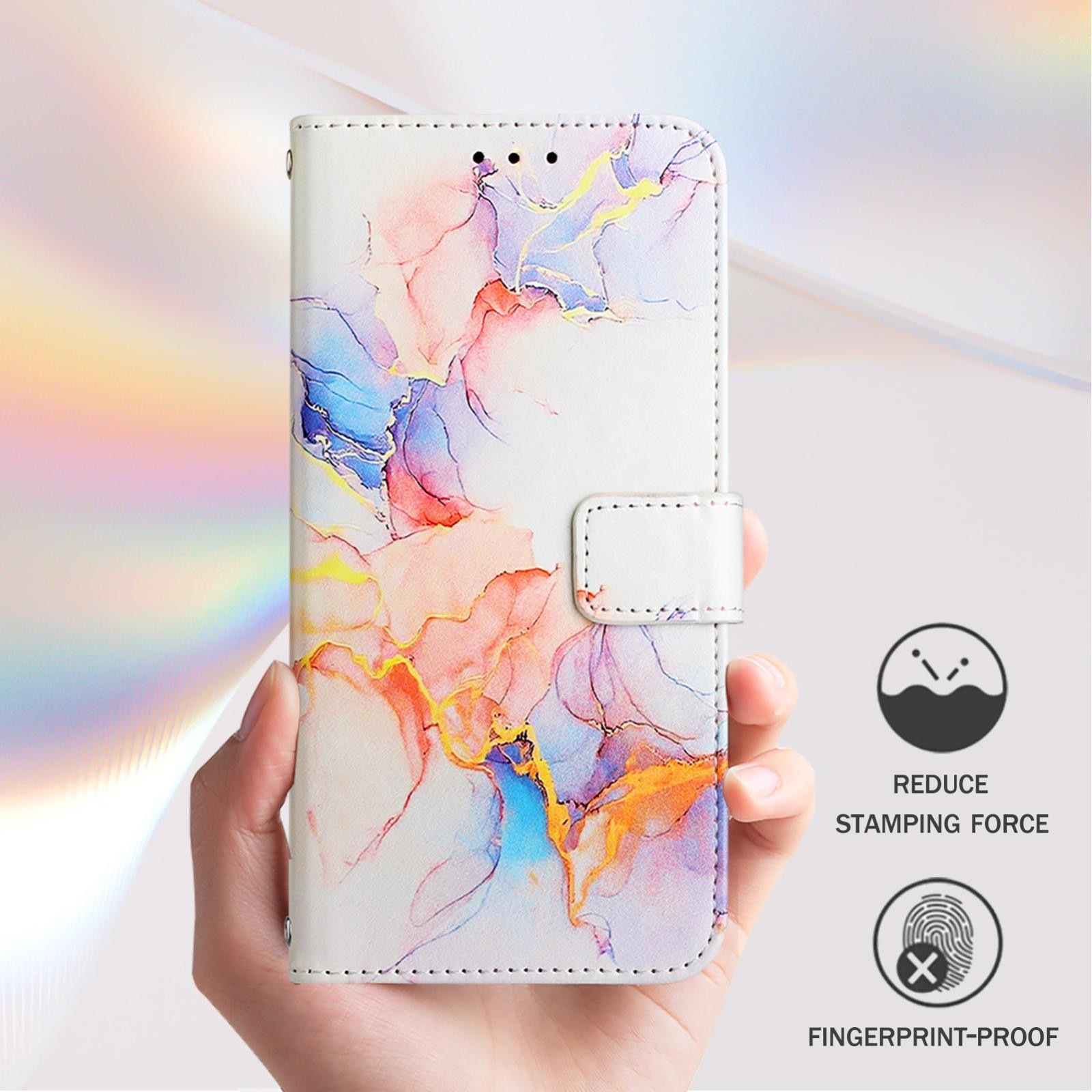 Xiaomi Redmi Note 15 Pro 5G PT003 Marble Pattern Flip Leather Galaxy Marble White-Θήκη Βιβλίο