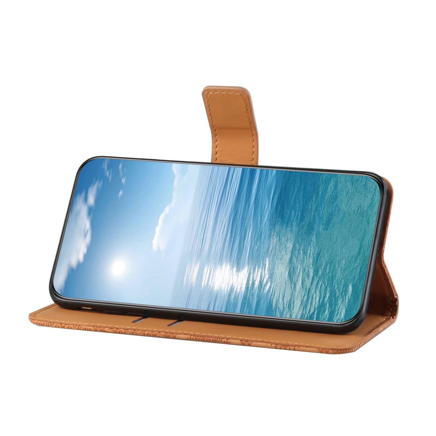 Xiaomi Redmi Note 15 Pro 5G Ethnic Style Embossed Pattern Leather Brown-Θήκη Βιβλίο