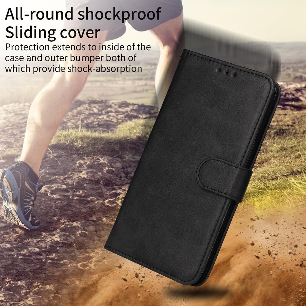 Xiaomi Redmi Note 15 Pro 4G Classic Calf Texture Flip Leather Black-Θήκη Βιβλίο