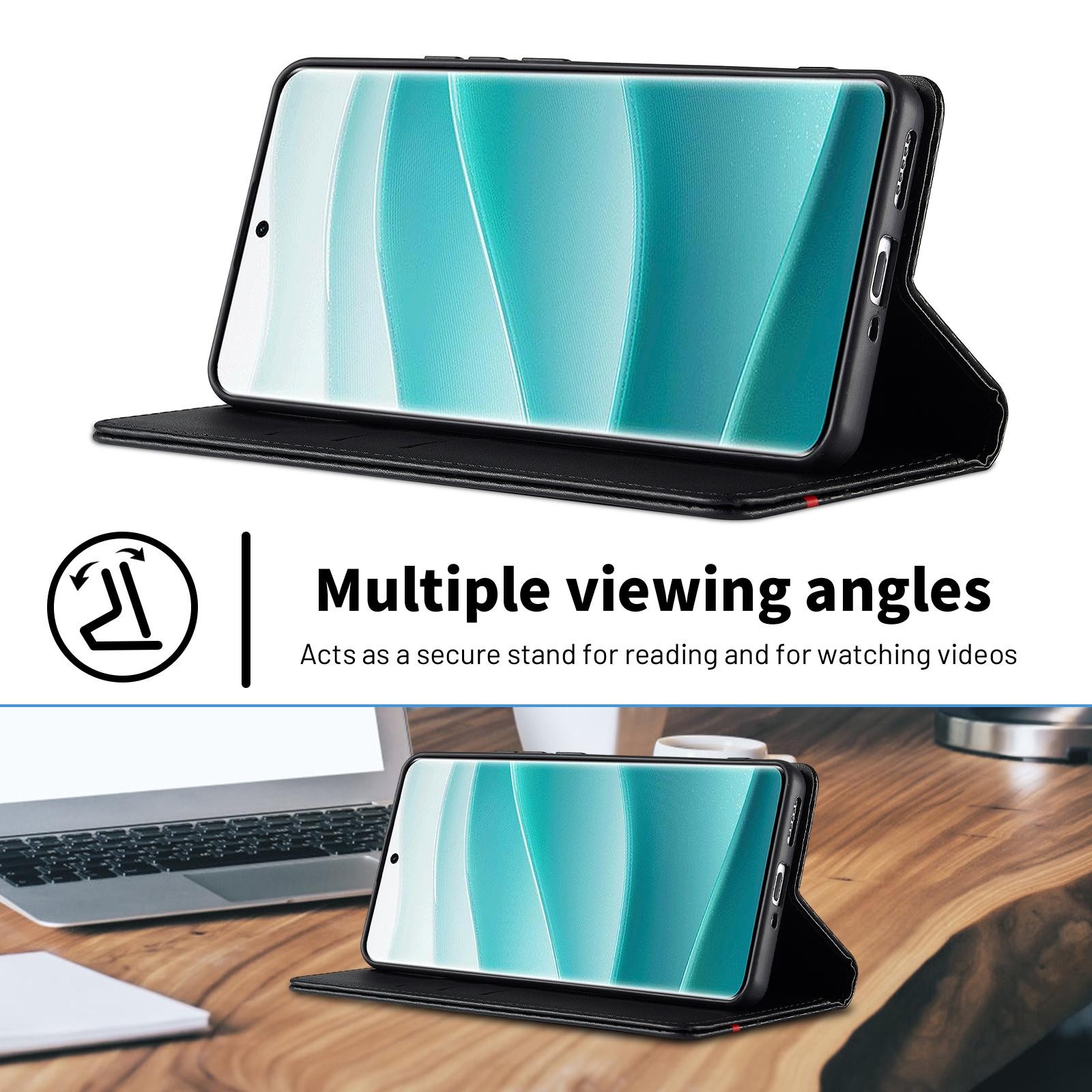 Lc.Imeeke XiaomiRedmi Note 15 Pro+ 5G Carbon Fiber Leather Vertical Black-Θήκη Βιβλίο