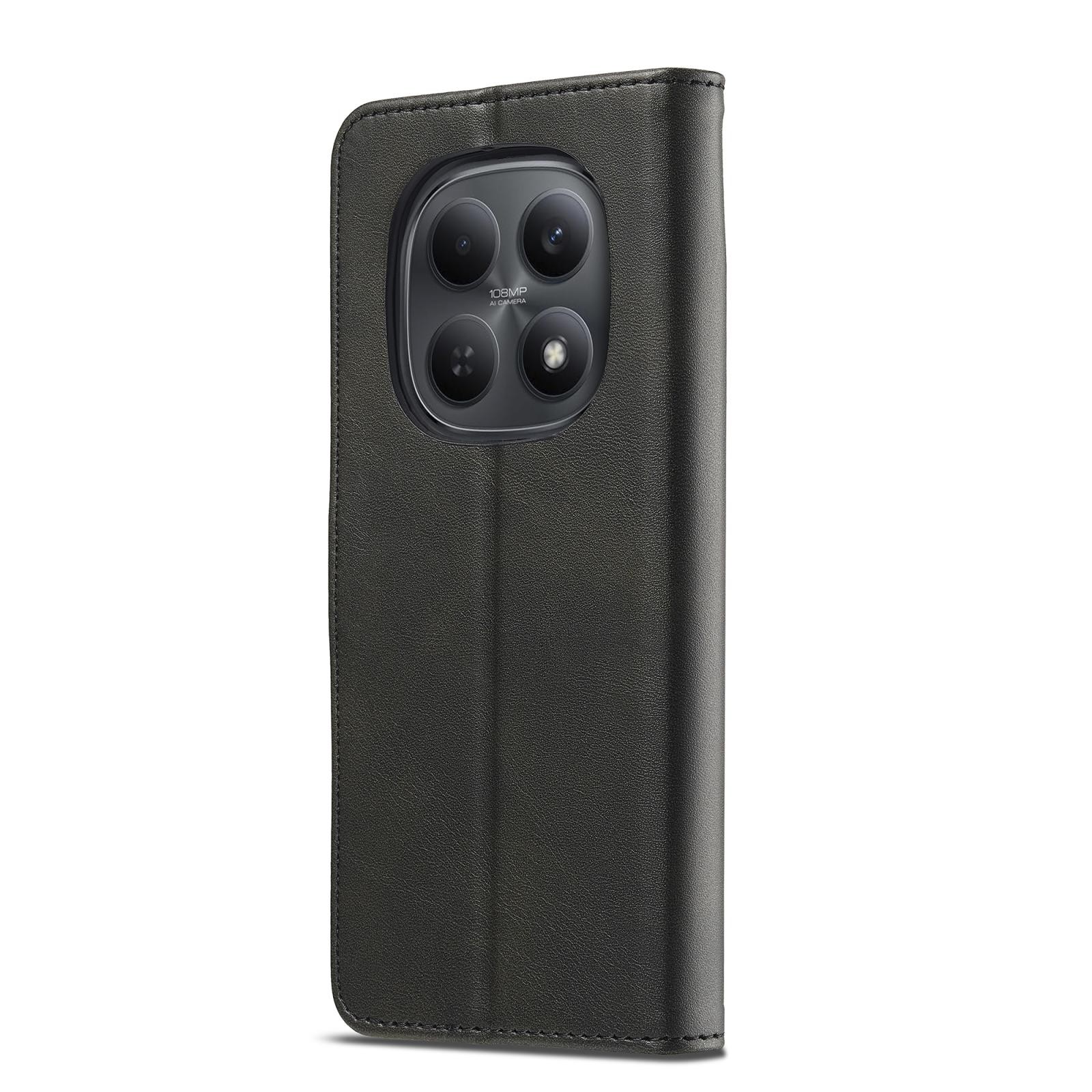 Lc. Imeeke Xiaomi Redmi Note 15 Pro+ 5G Calf Texture Leather Black-Θήκη Βιβλίο