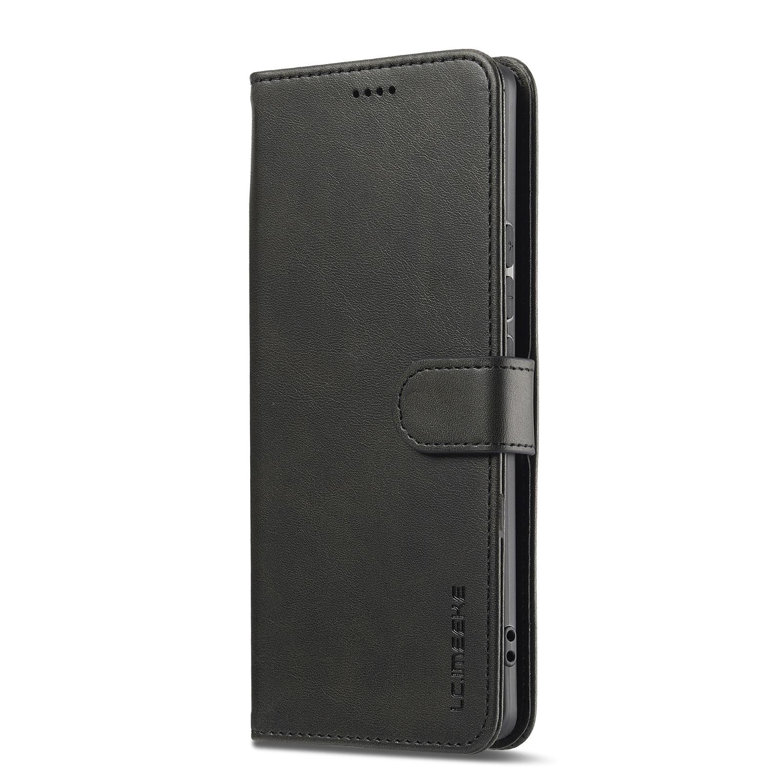Lc. Imeeke Xiaomi Redmi Note 15 4G / 5G Calf Texture Leather Black-Θήκη Βιβλίο