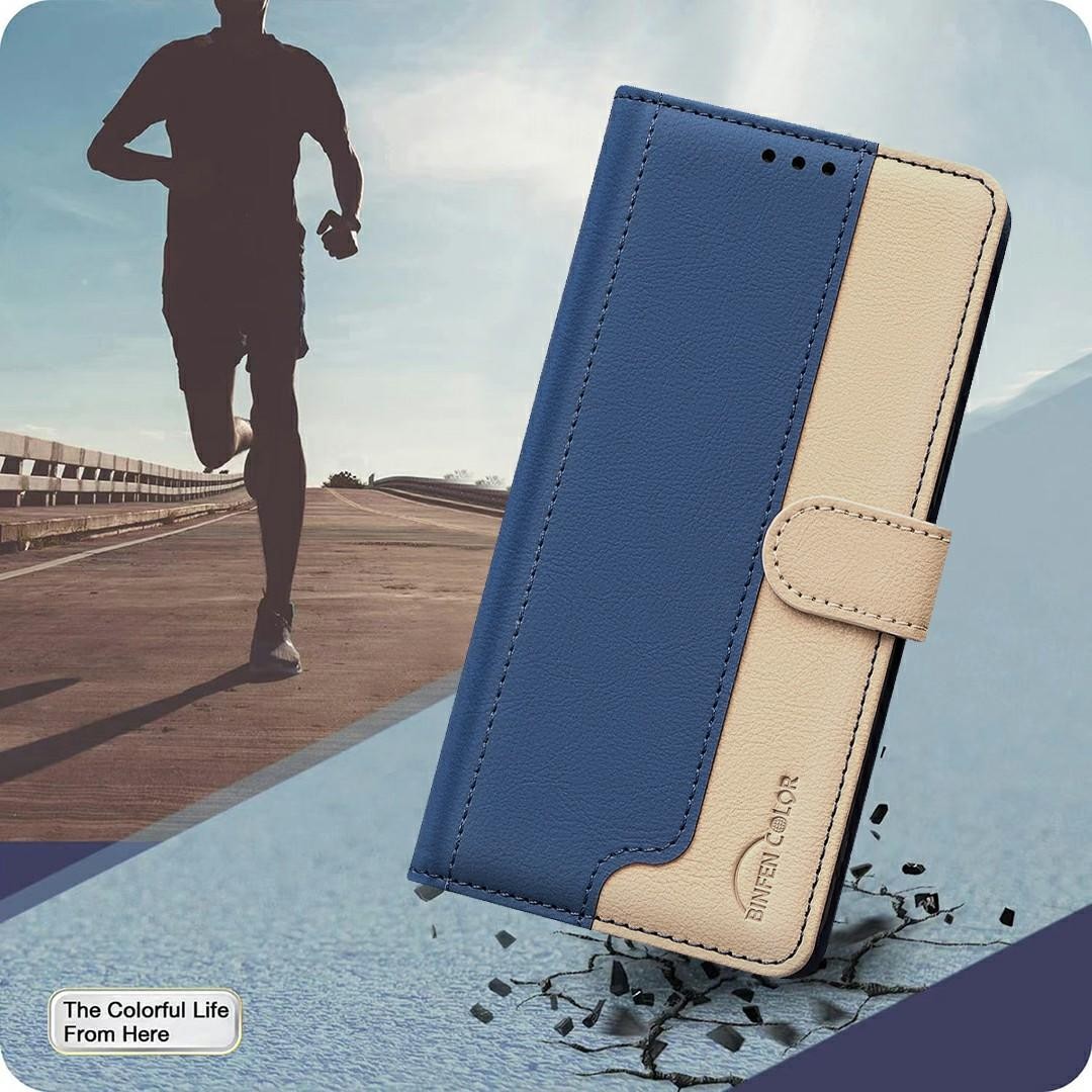 Binfen Xiaomi Redmi Note 15 Pro 4G Color Matching RFID Anti-theft Leather Blue-Θήκη Βιβλίο