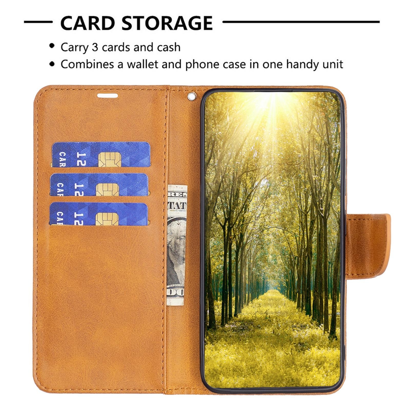 Binfen Xiaomi Redmi Note 15 5G Lambskin Texture Pure Color Flip Leather Yellow-Θήκη Βιβλίο