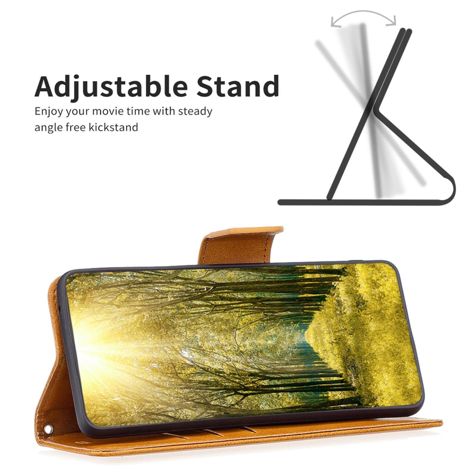 Binfen Xiaomi Redmi Note 15 5G Lambskin Texture Pure Color Flip Leather Yellow-Θήκη Βιβλίο
