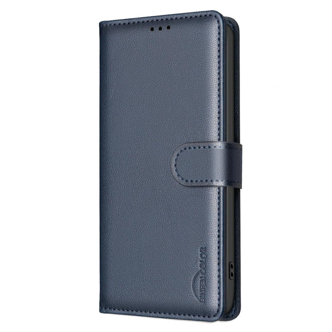 Binfen Xiaomi Redmi Note 15 Pro 4G Litchi Texture RFID Anti-theft Leather Blue-Θήκη Βιβλίο