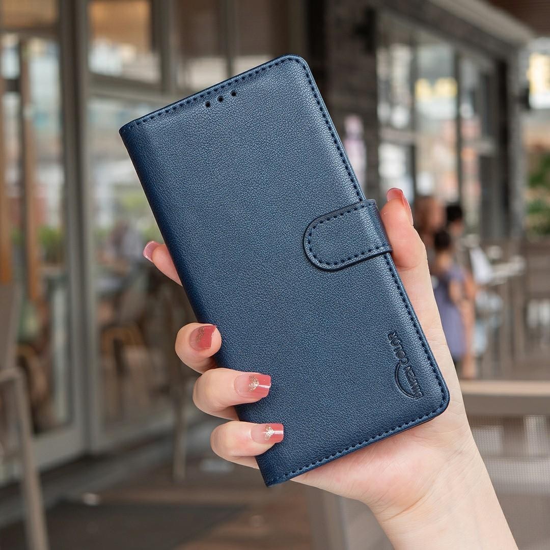 Binfen Xiaomi Redmi Note 15 Pro 4G Litchi Texture RFID Anti-theft Leather Blue-Θήκη Βιβλίο