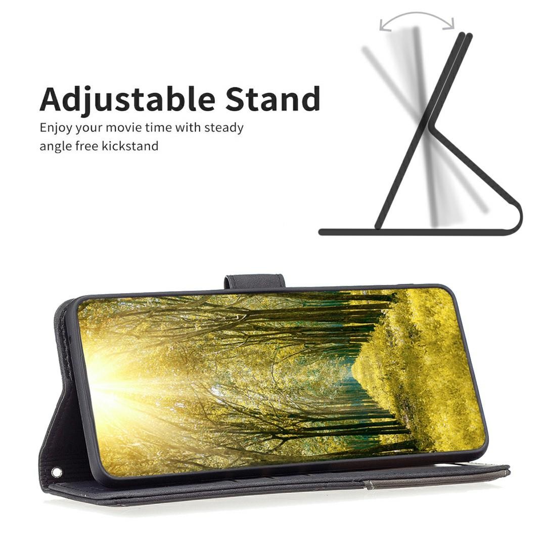 Binfen Xiaomi Redmi Note 15 Pro 4G Magnetic Buckle Rhombus Texture Leather Black-Θήκη Βιβλίο