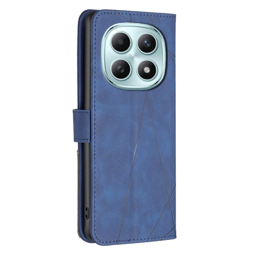 Binfen Xiaomi Redmi Note 15 Pro 4G Magnetic Buckle Rhombus Texture Leather Blue-Θήκη Βιβλίο