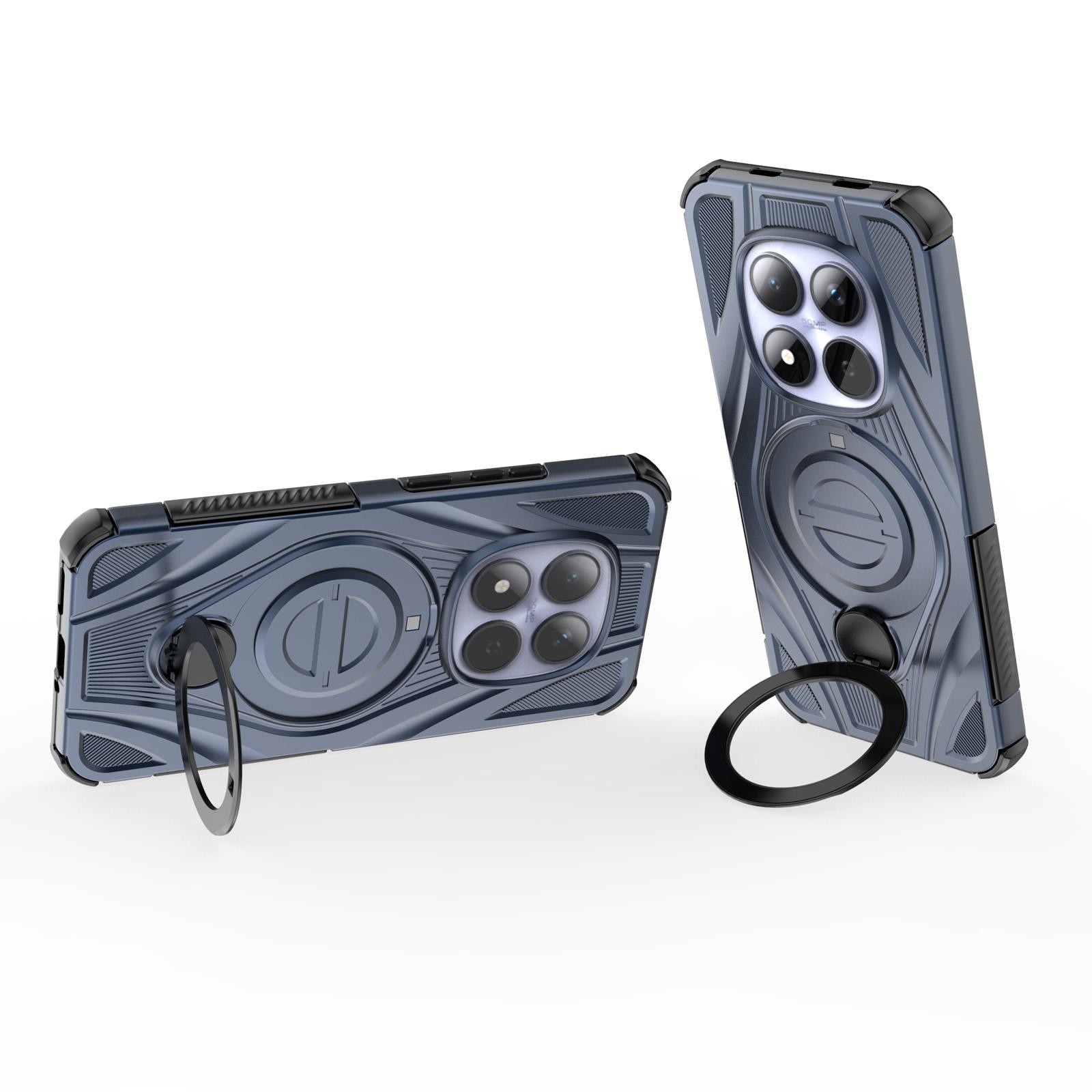 Xiaomi Redmi Note 15 Pro 5G Star Ring Metallic Pivot Bracket Blue-Θήκη Σκληρή