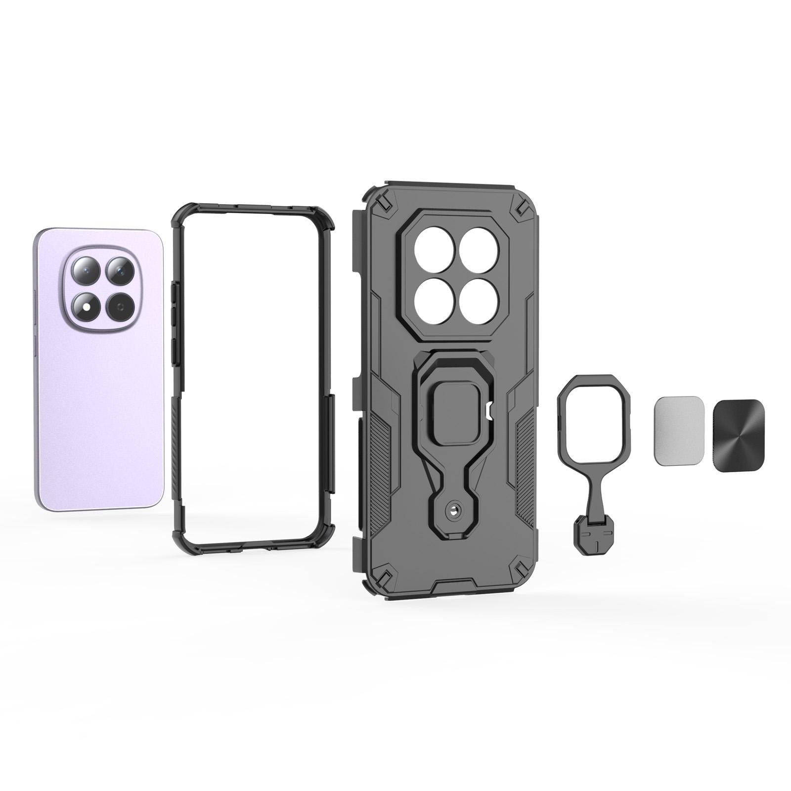Xiaomi Redmi Note 15 Pro 5G Metal Kickstand TPU Hybrid PC Green-Θήκη Σκληρή