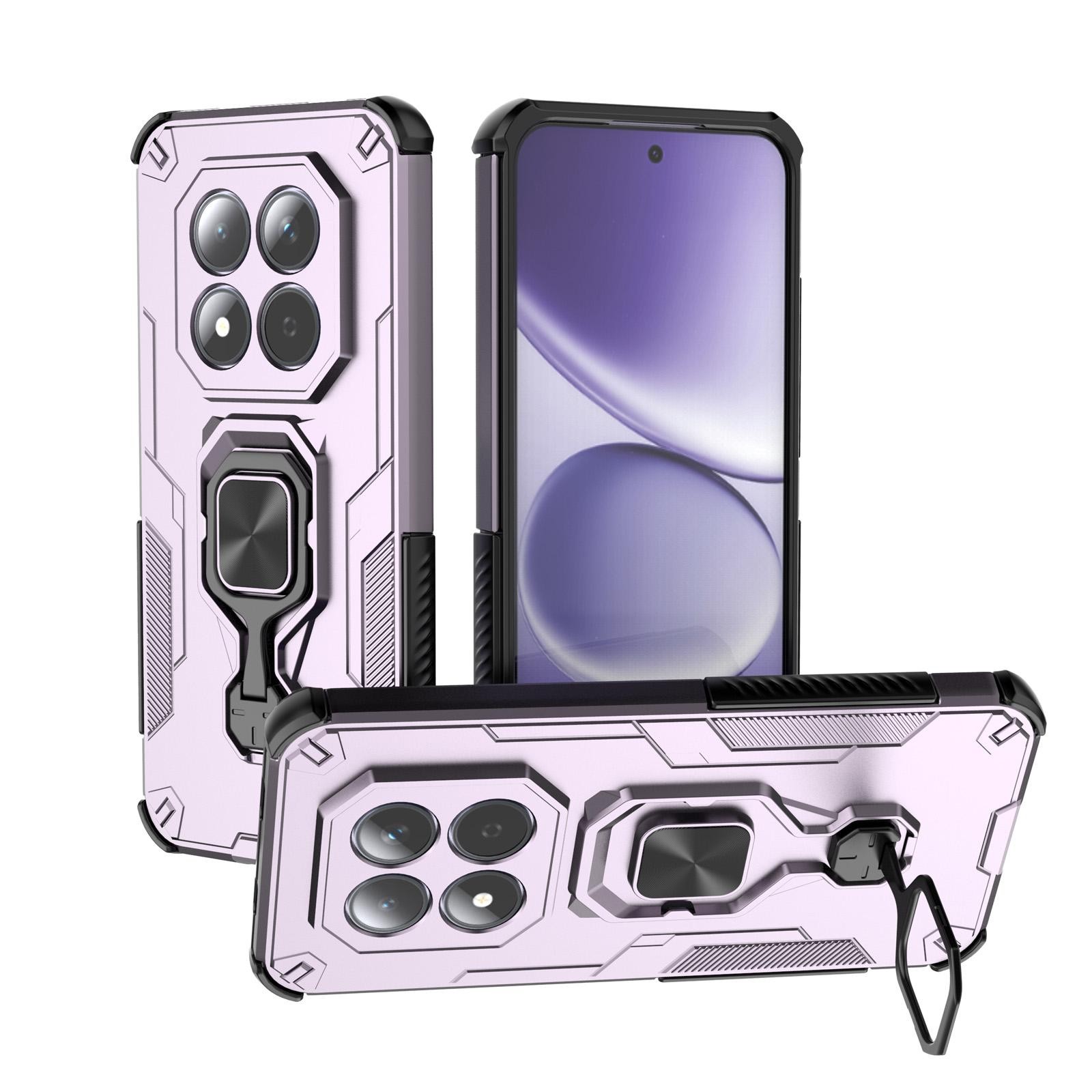 Xiaomi Redmi Note 15 Pro 5G Metal Kickstand TPU Hybrid PC Purple-Θήκη Σκληρή