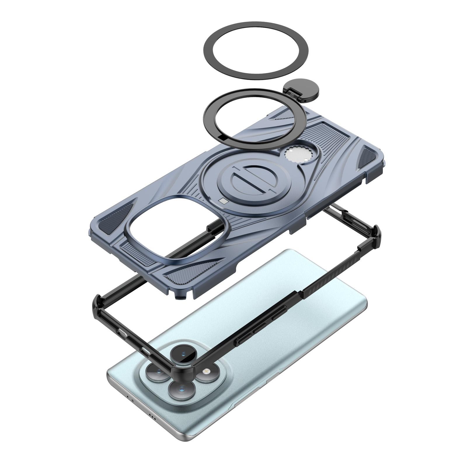 Xiaomi Redmi Note 15 5G /4G Star Ring Metallic Pivot Bracket Magnetic Black-Θήκη Σκληρή