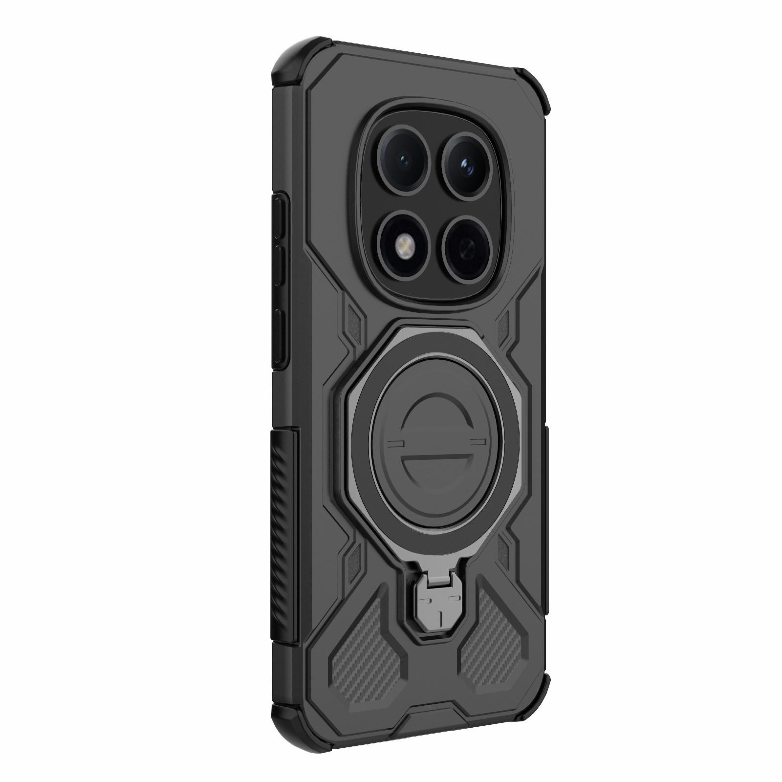 Xiaomi Redmi Note 15 Pro 5G Solid Color MagSafe Magnetic TPU+PC Black-Θήκη Σκληρή