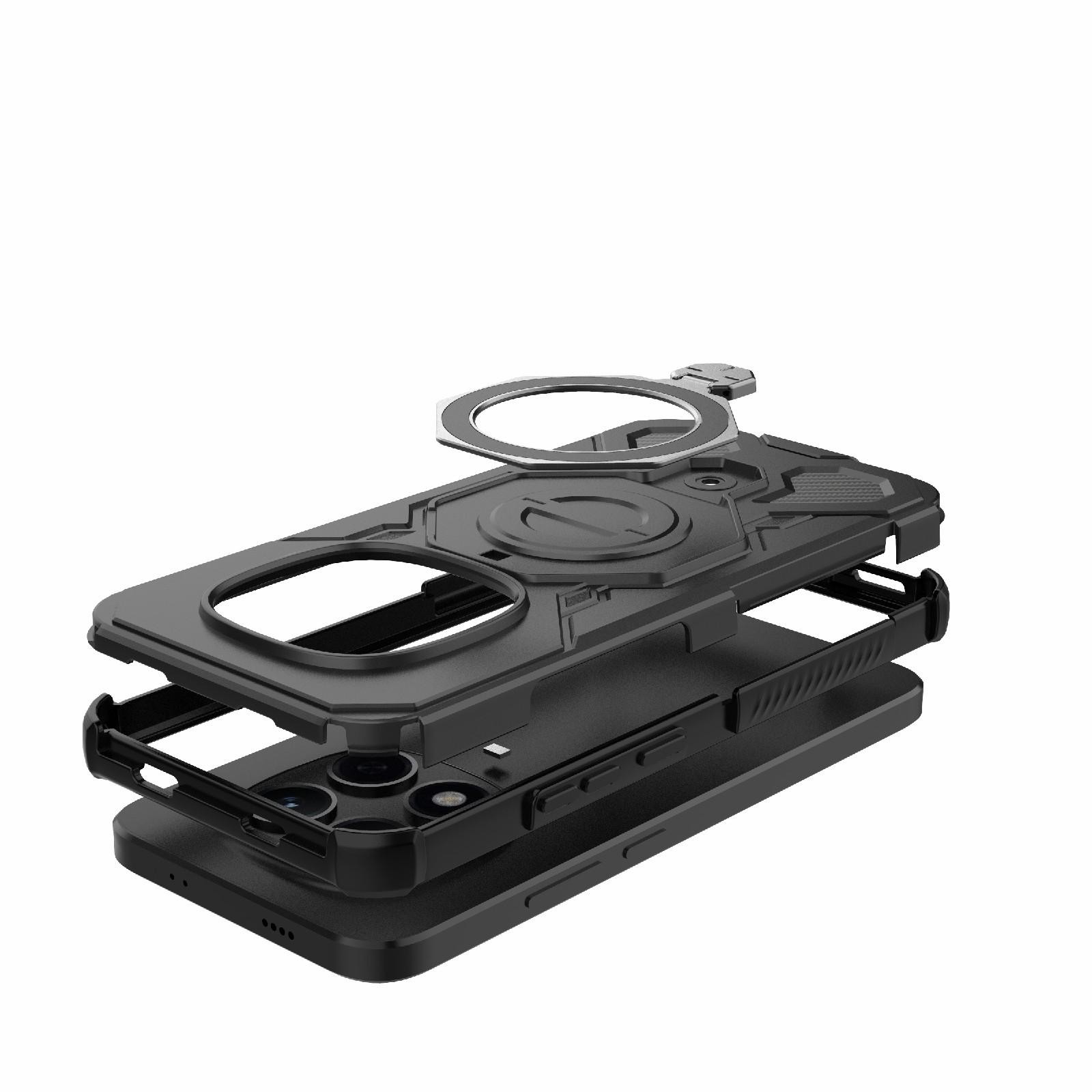 Xiaomi Redmi Note 15 Pro 5G Solid Color MagSafe Magnetic TPU+PC Black-Θήκη Σκληρή