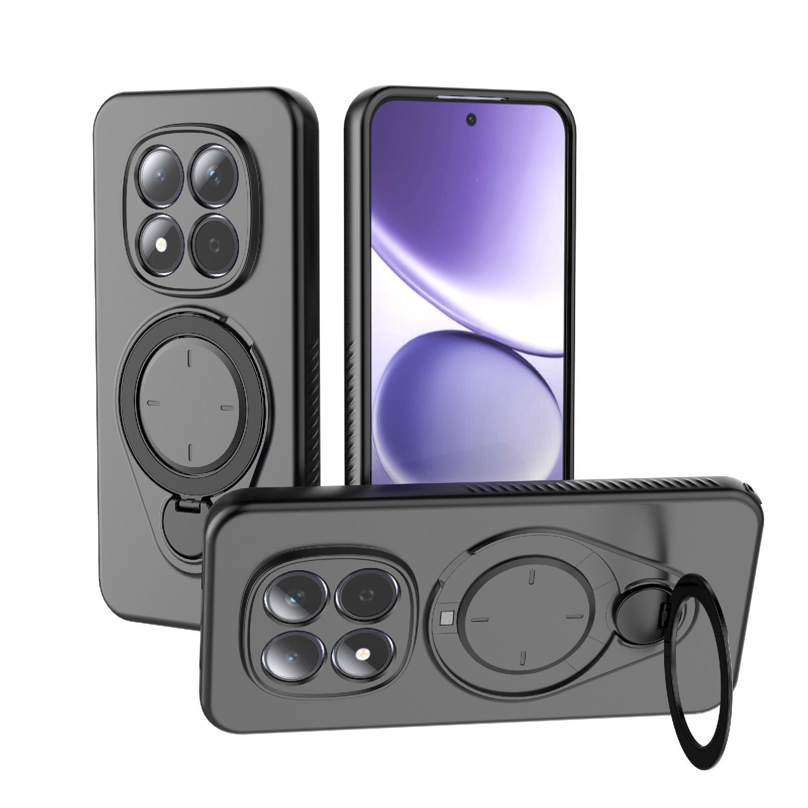Xiaomi Redmi Note 15 Pro 5G Ring Shield MagSafe TPU with 360 Degree Rotating Holder Black-Θήκη Σκληρή