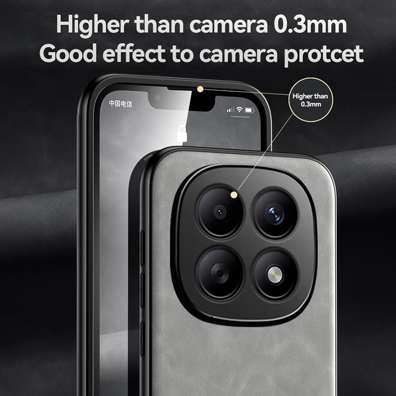 Xiaomi Redmi Note 15 Pro+ 5G / Poco M8 Pro 5G Skin Feel Magnetic Leather Back Dark Grey-Θήκη Σκληρή